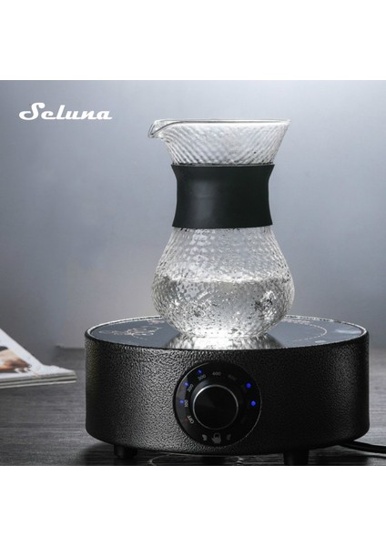 A-400ML Seluna Cam Kahve Su Isıtıcısı Paslanmaz Çelik Filtre Damla Demleme Sıcak Brewer Cezve Damlatıcı Barista Kahve Makinesi Üzerine Dökün (Yurt Dışından)