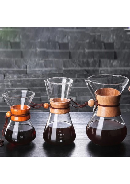 Paslanmaz Çelik Filtre Damla Demleme ile 600 ml Filtre Net Cam Kahve Su Isıtıcısı Sıcak Brewer Cezve Damlatıcı Barista Kahve Makinesi Üzerine Dökün 400 ml (Yurt Dışından)