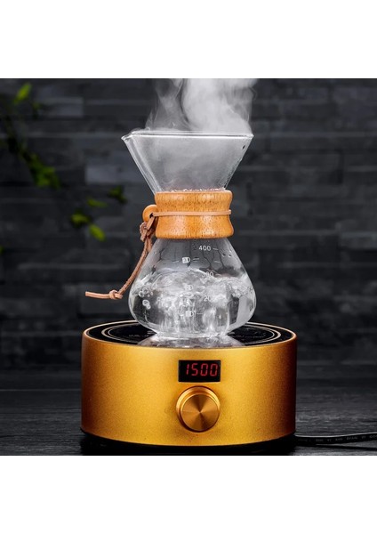 Paslanmaz Çelik Filtre Damla Demleme ile 600 ml Filtre Net Cam Kahve Su Isıtıcısı Sıcak Brewer Cezve Damlatıcı Barista Kahve Makinesi Üzerine Dökün 400 ml (Yurt Dışından)