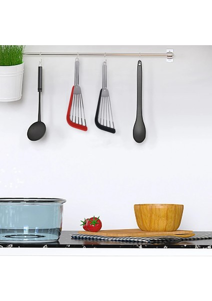 A-Gri Silikon Kızartma Spatula Yapışmaz Tava Kızarmış Yumurta Gözleme Spatula Paslanmaz Çelik Biftek Spatula Mutfak Çevirme Balık Kızartma Balık Spatula (Yurt Dışından) modelleri