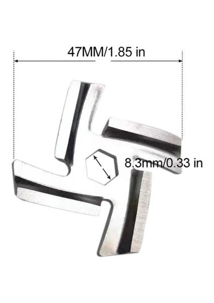 H Mutfak Kıyma Plakası Disk Bıçağı Delikli Öğütücü Plaka Öğütücü Bıçağı (Yurt Dışından)