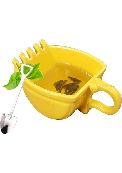 Og Ekskavatör Kovası Fincan Maça Kürek Kaşık Komik Plastik Küllük Yaratıcı Kek Konteyner Çay Kazıcı Kahve Fincanları Için Küçük Hediye (Yurt Dışından)