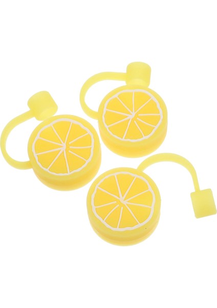 Sarı Fiş Silikon Saman Kapakları Kapak Içme Limon Yeniden Kullanılabilir Ipuçları Paslanmaz Çelik Trim (Yurt Dışından) modelleri