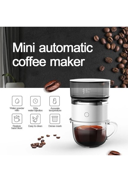 Beyaz Mini Kahve Makinesi El Preslenmiş Kahve Makinesi Kahve Bira Öğütücü Otomatik El Damla Kahve Makinesi Coffeeware Cappuccino (Yurt Dışından) indirimleri
