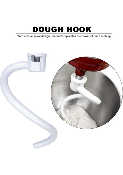 Stand Mikseri Elektrikli Mikser Eki Kaplamalı Spiral Hamur Kancası KITCHENAID5K7DH 5KSM7590 Alüminyum Hamur Makinesi Yedek (Yurt Dışından) modelleri