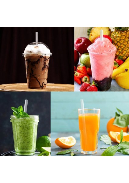 Çok Renkli 100 Adet 100 Parçalı Plastik Pipetler Tek Kullanımlık Smoothie Pipetler Inci Sütlü Çay Içecekleri Için Uygundur Içecekler Için Pipetler Rietjes Plastik (Yurt Dışından)