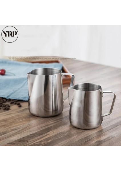 1000 ml Ölçekli Yrp Paslanmaz Çelik Süt Köpürtücü Sürahiler Espresso Kahve Kupaları Barista Araçları Cappuccino Bardak Zanaat Latte Pot Mutfak Aksesuarları (Yurt Dışından) indirimleri
