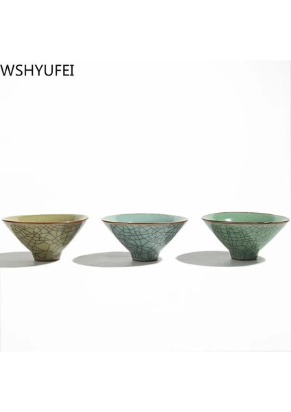 7x3 cm Çin Longquan Seladonlar Çay Bardağı Seti Çiçek Çayı Bardağı Seyahat Uygun Çay Bardağı Ofis Ev Çay Bardağı Wshyufeı (Yurt Dışından)