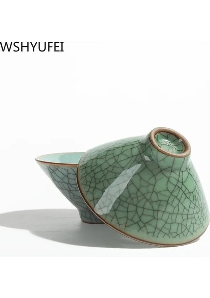 7x3 cm Çin Longquan Seladonlar Çay Bardağı Seti Çiçek Çayı Bardağı Seyahat Uygun Çay Bardağı Ofis Ev Çay Bardağı Wshyufeı (Yurt Dışından)