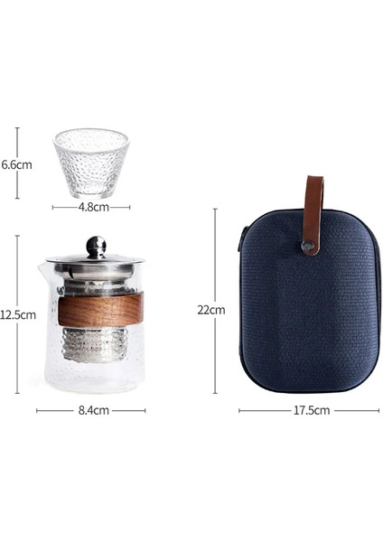 4 Fincan Seti Taşınabilir Seyahat Çay Seti Yüksek Sıcaklığa Dayanıklı Cam Çay Bardağı Seti 2022 Yeni Sıcak Seyahat Temel Çay Seti Aksesuarları (Yurt Dışından) indirimleri