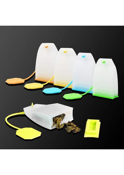 Stil 4 1 Adet Yaratıcı Çaydanlık Şeklinde Çay Demlik Süzgeç Çay Süzgeci Silikon Çay Poşeti Yaprak Filtre Difüzör Teaware Mutfak Aksesuarları (Yurt Dışından) modelleri