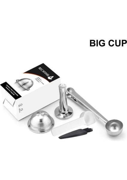 Açık Sarı Icafilasicafilas Vip Bağlantı Stianless Çelik Yeniden Kullanılabilir Büyük Fıncan Nespresso Vertuo Kahve Kapsül Filtresi Espresso Vertuoline (Yurt Dışından)