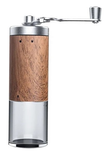 Ahşap Tahıl B Manuel Kahve Değirmeni Taşınabilir El Değirmeni Değirmeni Çift Rulman Konumlandırma ile Kahve Çekirdeği Öğütücüler Değirmeni Mini Kahve Freze (Yurt Dışından)