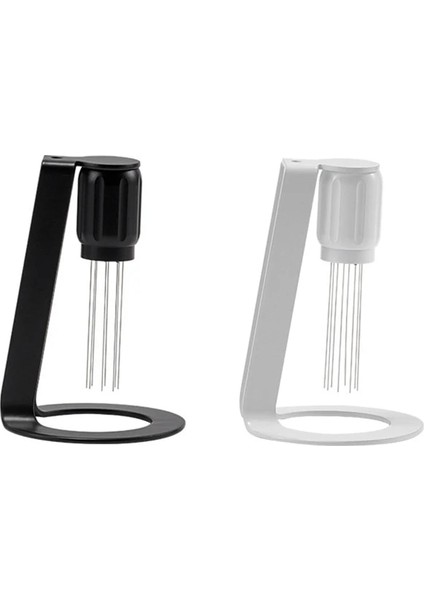 Beyaz Wdt Aracı Manyetik Kahve Karıştırıcı Dağıtım Aracı Espresso Bez Tozu Karıştırıcı Kahve Karıştırma Aracı Standı ile (Yurt Dışından)