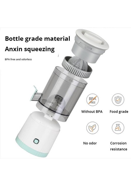 Beyaz Taşınabilir USB Otomatik Meyve Sıkacağı Küçük Çok Fonksiyonlu Meyve Suyu Kalıntı Ayırma ve Şarj Çift Yönlü Spiral Meyve Sıkacağı Bardağı (Yurt Dışından) fırsatları