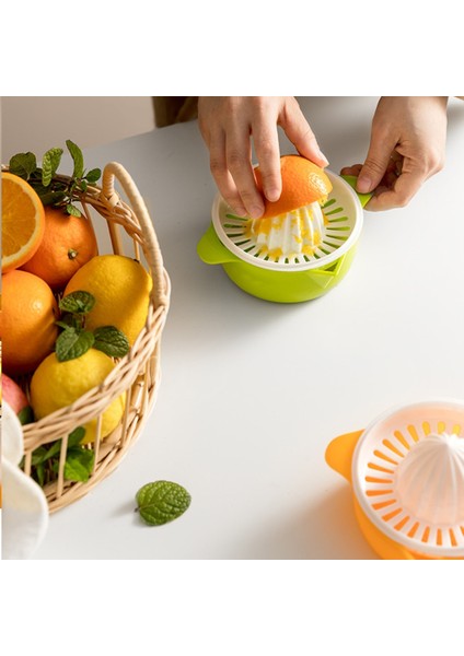 Yeşil Manuel Taşınabilir Narenciye Sıkacağı Mutfak Gereçleri Plastik Portakal Limon Sıkacağı Çok Fonksiyonlu Meyve Sıkacağı Makinesi Mutfak Aksesuarları (Yurt Dışından)
