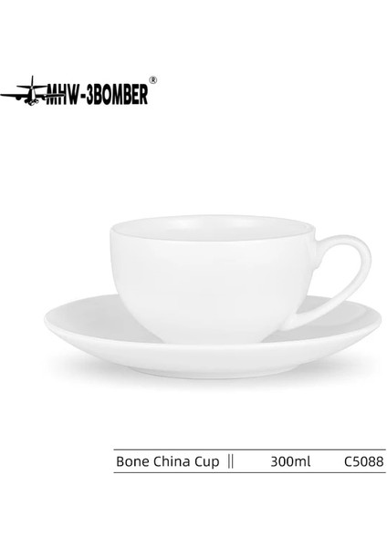 300 ml Fincan Seti Narin Kahve Fincan Seti Espresso Kupa Tabağı ile Şık Seramik Bardak Çay Kupaları Ev Cafe Aksesuarları Kahve Dağıtıcı (Yurt Dışından)
