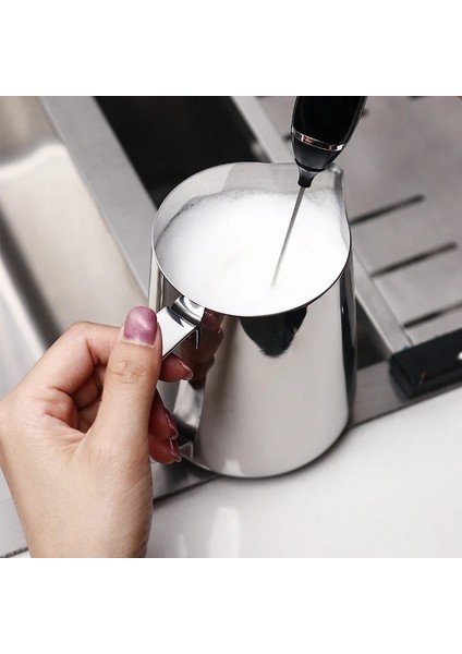 600 ml Iç Ölçekli Paslanmaz Çelik Kahve Sürahi Espresso Süt Köpürtme Sürahisi Barista Kahve Latte Süt Köpürtücü Ölçekli Krem Süt Köpürtücü Fincan (Yurt Dışından)