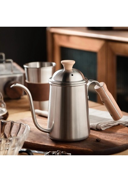 Argent B Paslanmaz Çelik Su Isıtıcısı Üzerine Dökün El Kahve Makinesi Damla Su Isıtıcısı Cezve Kahve Dökme Su Isıtıcısı Mutfak Cafe Için (Yurt Dışından)
