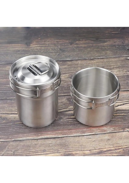 304 Paslanmaz Çelik Tencere Uygun Su Bardağı Kamp Kahve Fincanı Katlanır Saplı Piknik Tencere Seti (Yurt Dışından) fiyatları