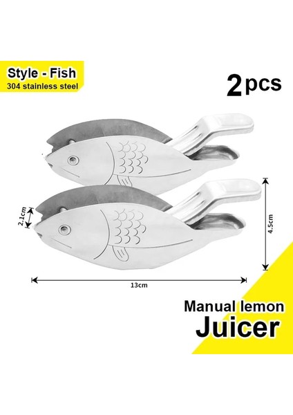 E Stilleri 2 Adet Kuş Limon Sıkacağı, Manuel Paslanmaz Çelik Limon Sıkacağı, Portakal Limon Kireç Nar Için El Sıkacağı-1/2packs (Yurt Dışından)