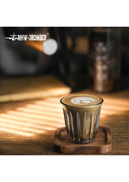 2 Adet Temizle 200 ml Mhw-3bomber 200 ml Cam Kahve Fincanları Kolsuz Narin Sanat Espresso Kupalar Cappuccino Latte Şarap Bardakları Ev Aksesuarları (Yurt Dışından)