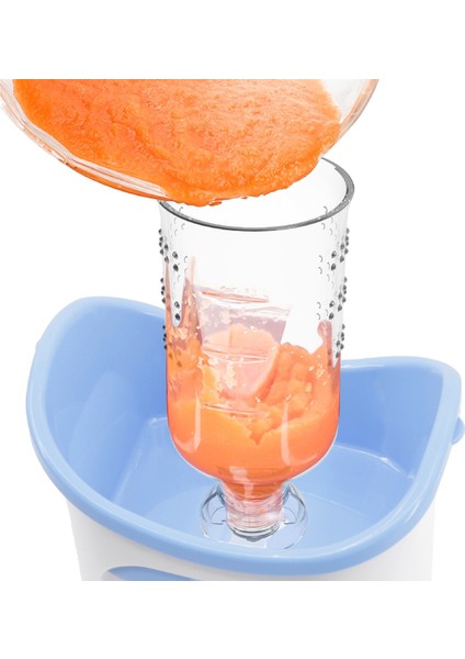 Mavi Sıkıştırılmış Yemek Istasyonu Ev Yapımı Bebek Maması Dağıtıcı Çantalar Yiyecek Makinesi Seti Depolama Paketleme Makinesi Meyve Suyu Püresi Paketi Besleme Torbaları (Yurt Dışından) fırsatları