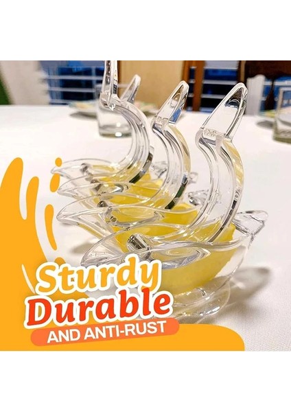 1 Adet 2 Adet Mutfak Ev Kayma Aracı Basın Sıkma Meyve Mini Manuel Meyve Sıkacağı Kuş Şekli Şeffaf Taşınabilir Portakal Limon Manuel Meyve Sıkacağı (Yurt Dışından)