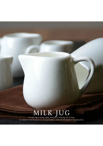 Kolu 50 ml Avrupa Coffeeware Seramik Süt Sürahisi Ikindi Çayı Cafe Barista Kahve Makinesi Araçları Süt Sürahi Fincan Cafeteira Espumador De Leche (Yurt Dışından) indirimleri
