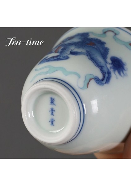 2 Adet 6.2x4.5 cm 50 ml 2 Adet/takım 50 ml Antik Mavi ve Beyaz Seramik Çay Bardağı Retro Uzun Ömür Şeftali Sanat Küçük Usta Fincan Chazhan Ev Kung Fu Çay Seti (Yurt Dışından)