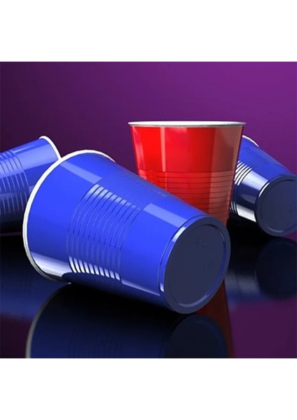Pembe 8 Adet 8 Adet Pp Tek Kullanımlık Çift Plastik Bardak Masa Tenisi Seti Renkli Bira Oyunu Parti Bardağı (Yurt Dışından)