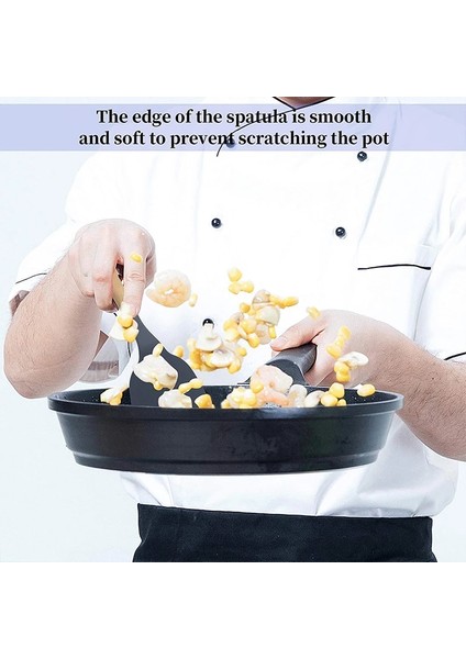 Açık Yeşil Yapışmaz Silikon Spatula Ahşap Turner Krep Kızartma Tavası Kürek Et Yumurta Kazıyıcı Turnerlar Gıda Kaldırıcılar Mutfak Pişirme Aracı (Yurt Dışından) indirimleri