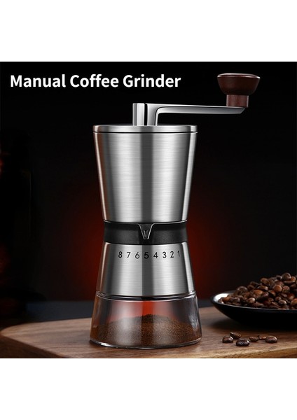 Taşınabilir Ahşap Manuel Kahve Değirmeni Taşınabilir Fasulye El Freze Paslanmaz Çelik El Yapımı Mutfak Yapma Aracı 6/8 Dişliler Ayarlanabilir Ayarlar (Yurt Dışından) indirimleri