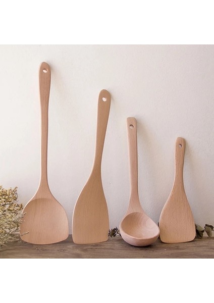Stil 4 1 Adet Doğal Sağlık Bambu Ahşap Mutfak Oluklu Spatula Kaşık Karıştırma Tutucu Pişirme Gereçleri Akşam Yemeği Yemek Wok Kürek Çeviriciler (Yurt Dışından) fiyatları
