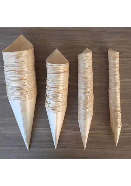 13X5X5 cm 25 Adet Tek Kullanımlık Dondurma Bardak Koni Düğün Konfeti Tutucu Meze Konileri Ahşap Dondurma Bardak Parti Gıdalar Aperatifler Tadımı (Yurt Dışından)