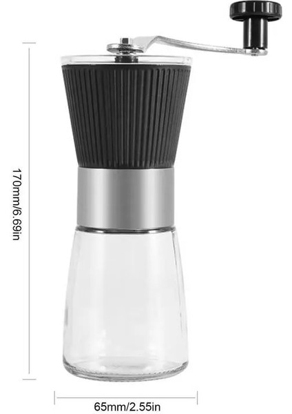 Kahve Çekirdeği Öğütücü Taşınabilir Seramik Paslanmaz Çelik Krank El El Kahve Değirmeni Mutfak Aracı Öğütücü (Yurt Dışından) fiyatları