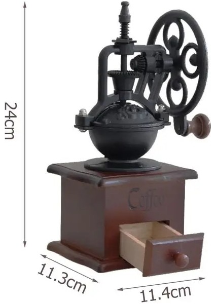 Stil B Retro Manuel Kahve Değirmeni Dökme Demir El El Yapımı Ayarlanabilir Kahve Çekirdeği Öğütme Değirmeni Ev Mutfak Kahve Araçları Aksesuarları (Yurt Dışından)