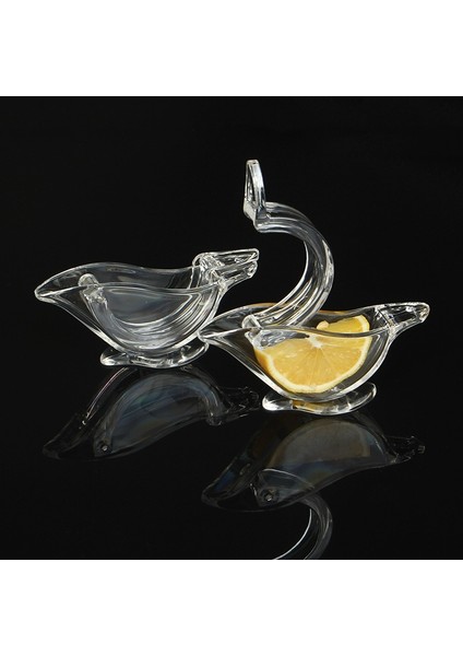 Balık Limon Manuel Sıkacağı Basın Sıkmak Meyve Mini Manuel Sıkacağı Kuş Şekli Şeffaf Taşınabilir Portakal Mutfak Ev Kayma Aracı (Yurt Dışından)