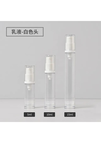 Beyaz Losyon 15ML Vücut Koruması, 5ml 10ML 15ML Sis Spreyi Vakum Şişesi (Yurt Dışından)
