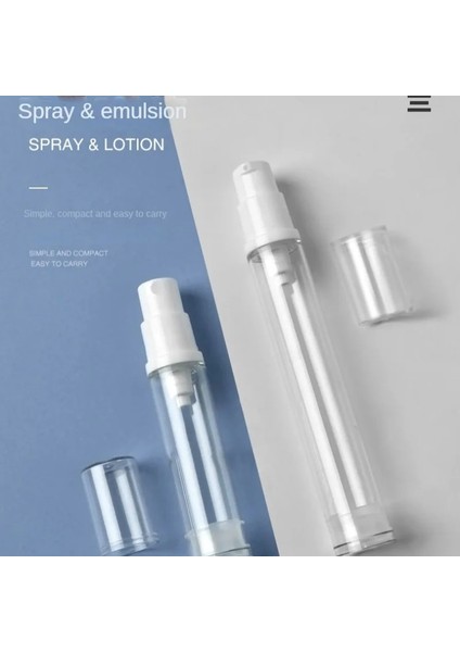Beyaz Losyon 15ML Vücut Koruması, 5ml 10ML 15ML Sis Spreyi Vakum Şişesi (Yurt Dışından)