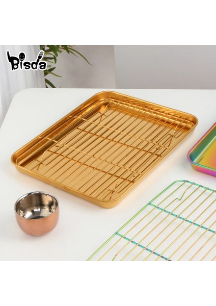 Mavi 4 Adet 4/8 Adet Çay Bardağı Paslanmaz Çelik Çay Bardağı Setleri Tepsi ve Çıkarılabilir Tutucu ile Altın Kupa Çift Katmanlı Anti-Haşlanma Bardak Teaware (Yurt Dışından)