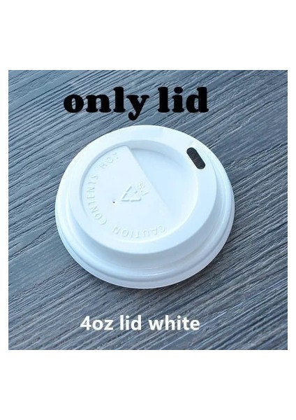 Kapak B 100 Adet 100 Adet/paket 4 Oz Kağıt Bardak Tek Kullanımlık Kraft Kahve Fincanı Sıcak Içme Parti Malzemeleri (Yurt Dışından)