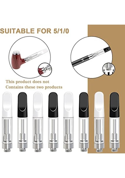 10 Adet Siyah 1.0 ml Seramik Bobin 510 Konu Için 10 Adet Boş Kartuşlar (Yurt Dışından) fiyatları