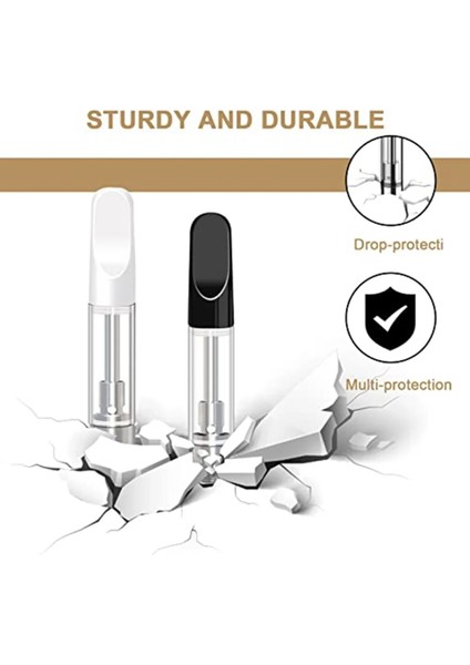 10 Adet Siyah 1.0 ml Seramik Bobin 510 Konu Için 10 Adet Boş Kartuşlar (Yurt Dışından) fırsatları