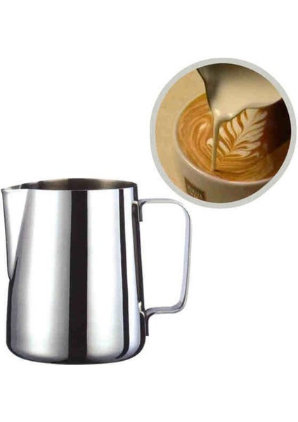 150ML Paslanmaz Çelik Süt Köpürtme Sürahisi Espresso Kahve Sürahi Barista Craft Kahve Latte Süt Köpürtme Sürahisi Mutfak Aksesuarları (Yurt Dışından)