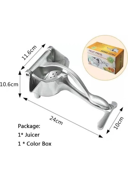 Manuel Meyve Suyu Sıkacağı Alüminyum Alaşımlı El Basınçlı Sıkacağı Nar Limon Portakal Sıkacağı Meyve Araçları Mutfak Aracı Aksesuarları (Yurt Dışından)