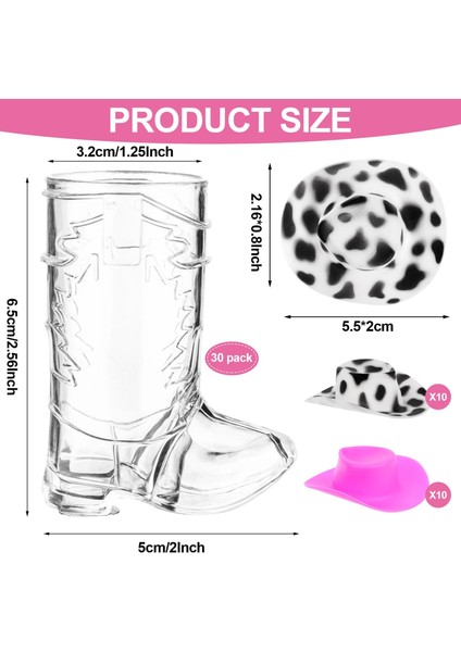 1 Takım 20 Paket 20 Parça 1 Oz Plastik Kovboy Çizme Shot Bardakları ve 20 Parça Mini Kovboy Şapka Setleri Açık Barbekü Partisi Süslemeleri (Yurt Dışından) modelleri