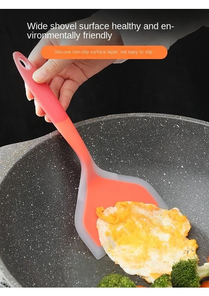 Gök Mavisi 1 Adet Gözleme Silikon Kürek Yüksek Sıcaklığa Dayanıklı Yapışmaz Tava Özel Spatula Zarar Vermez Tava Pişirme Kazıyıcı Ev Spatula (Yurt Dışından) indirimleri