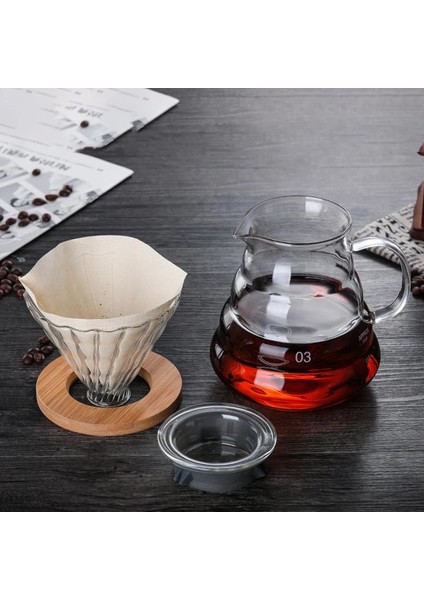 100 Adet Filtre Kağıdı 300/500/700 ml Cam Cezve Filtre Damla Demleme Sıcak Bira Cezve Bulut Şekilli Su Isıtıcısı Kahve Bira Eşyaları Demlik (Yurt Dışından)
