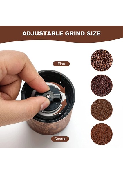 Wood-1 Fheal Manuel Kahve Değirmeni El Ayarlanabilir Çelik Çekirdek Çapak Mutfak Için Taşınabilir Espresso El Krank Değirmeni Aracı Cafe Aksesuarları (Yurt Dışından) fırsatları